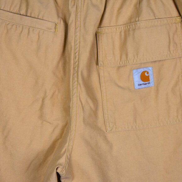 Carhartt WIP Shorts Men's Medium Hayworth Bourbon Rinsed Relaxed Fit Belt NWT - Picture 13 of 13
